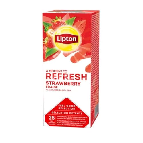 Lipton Refresh Thee Strawberry - Doos 25 Theezakjes