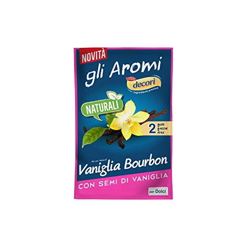 Decorì Aroma Naturale Vaniglia In Polvere, Aroma Fresco, Ideale Per Dolci, Creme E Piatti Etnici, Confezione Da 16 G (2 Bustine Da 8 G)