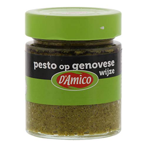 Sugo Pesto Alla Genovese D'Amico Sughi Vasetto 130 Gr Basilico Pasta Aglio