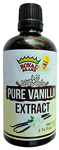 Estratto Di Vaniglia Puro / Pure Vanilla Extract / 110 Ml / Bottiglia Di Vetro Per Una Migliore Qualità, Senza Zucchero, Senza Zucchero