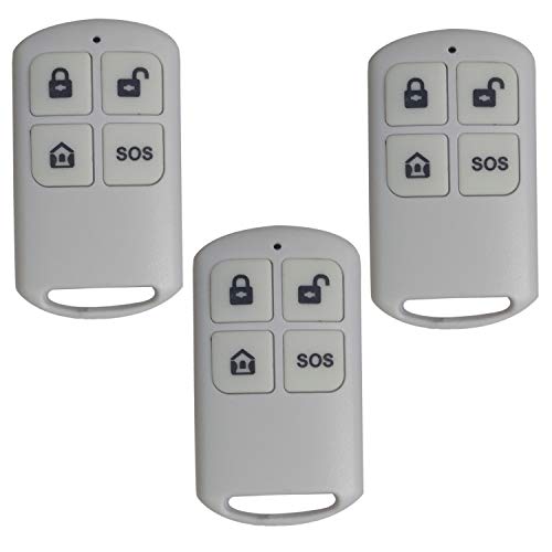 Kit 3X Telecomando Per Centrale Allarme Antifurto Casa Dynasun Home Dsyk01S Tecnologia Wireless 433 Mhz