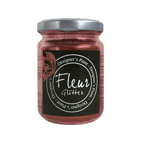 Fleur Designer'S Paint | Fleur Glitter In Polvere, 90Gr, Cherry Red