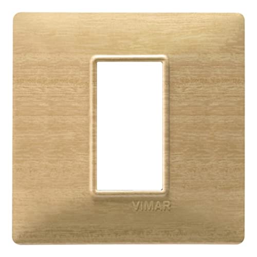Vimar Serie Piatto – Placca 1 Modulo Tecnopolimero Oro Opaco