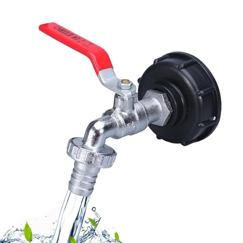 Zyxtly 3/4" Rubinetto Serbatoio Per Cisterna Acqua 1000 Litri, Ibc Raccordo Cisterna 1000 Litri,Rubinetto Per Cisterna 1000 Litri,3/4 Rubinetto Per Ta