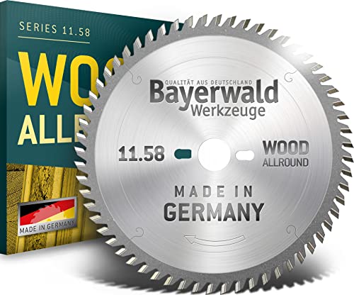 Bayerwald - Lama Per Sega Circolare Hm Per Legno, Ø 254 Mm X 2,8 Mm X 30 Mm, Wz Negativo (80 Denti), Per Metabo Kgs 254, Fori Combinati