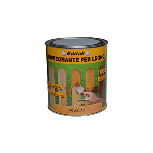 Veleca Impregnante Per Legno Edilak Ml 750 Douglas Inodore All'Acqua Per Legno
