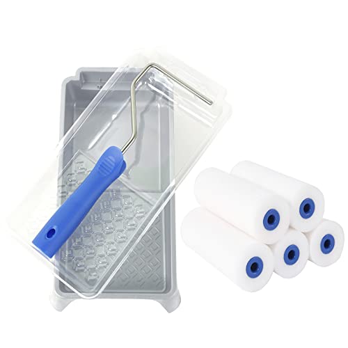 Mister Rui Set Di 8 Mini Rulli Per Pittura In Schiuma, Per Superfici Piane E Superfici Lisce