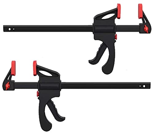 Kaheign F-Bar Morsetto Da Falegname, 2Pz Lavorazione Legno Strettoi Falegname 6Inch Clip Di Legno Falegname Strumento Grip Quick Release A Cricchetto 