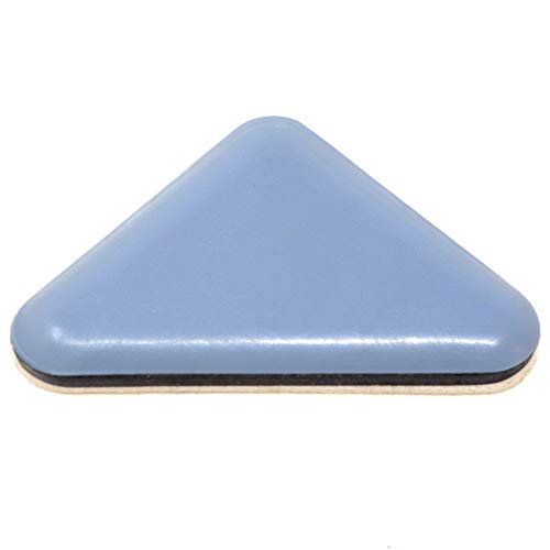 Adsamm® / 4 X Scivoli Autoadesivi In Ptfe / Grigio Azzurri / 35X35X45 Mm / Triangolari / Pad Adesivi In Ptfe E Gomma Da 5 Mm Di Spessore / Piedini Pro