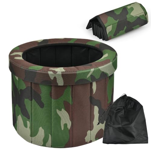 "N/A" 1 Set Portatile Pieghevole Wc Da Campeggio Wc Da Esterno, Carico Massimo 150 Kg, Per Vacanze, Pesca, Auto, Sgabello Pieghevole Per Campeggio, Es