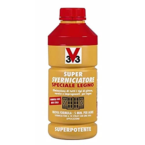 V33 Sverniciatore Formula Gel Ad Azione Profonda Specifico Legno 0,5 Lt