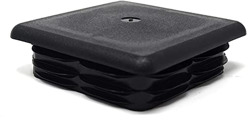 Design61 4 Tappi Quadrati Per Tubi Con Lamelle, 70 X 70 Mm, Con Lamelle Per Dimensioni Interne 60 – 62,8 Mm