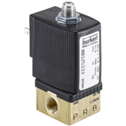 Bürkert Valvola Controllata Diretta 125333 6014 24 V/Dc Materiale Della Scocca: Ottone Materiale Sigillante Fkm