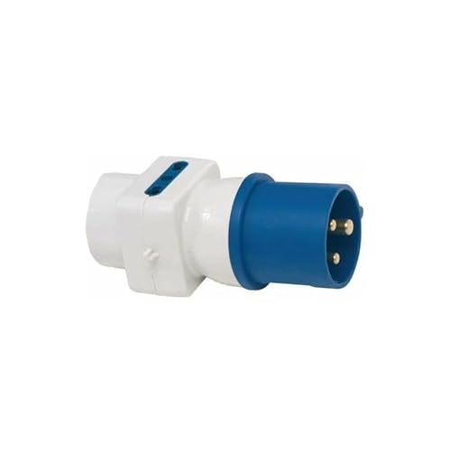 Adattatore Spina Industriale Cee 16A,1 Presa Schuko + 2 Prese Bipasso Italiana 10/16A 250V, Ideale Per Camper, Campeggio, Caravan, Barca E Cantieri