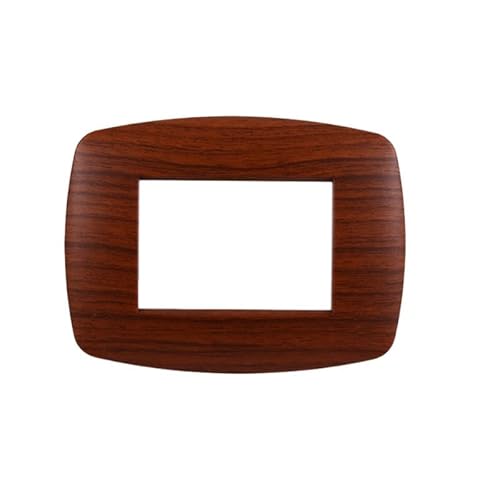 Placche In Tecnopolimero Slim Compatibile Living 3-4-7 Moduli Colori Assortiti (3 Moduli, Radica)
