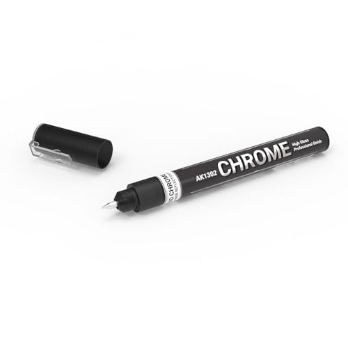 Ak Interactive Ak1302 Metallic Liquid Marker - Chrome