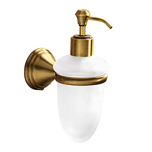 Nameeks 7581-44 - Dispenser Per Sapone In Vetro Satinato, Colore: Bronzo