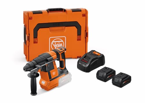 Fein Set Martello Perforatore A Batteria Abh 18-26 As Con Massa Battente Di 2,6 J, Forature Calcestruzzo Fino A 26 Mm, Attacco Sds Plus, Set Batteria