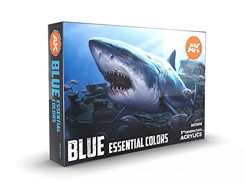 Ak Interactive - Blue Essential Colors 3Gen Set