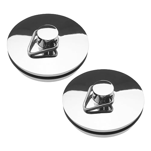 Sg Store 2Pcs 38Mm 1-1/2 Pollici Tappo Per Lavandino In Ottone Cromato Tappo Di Scarico Per Vasca Da Bagno Per Lavello Da Cucina Vasca Da Bagno Lavabo