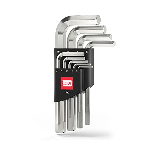 Inbus® 70150 Set Chiave A Brugola 9Pz, 1.5–10Mm — Made In Germany