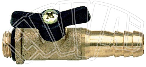 Rubinetto A Farfalla 25 Atm 1/4" Portatubo 10 Mm Impugnatura Lancia Pompa Irro