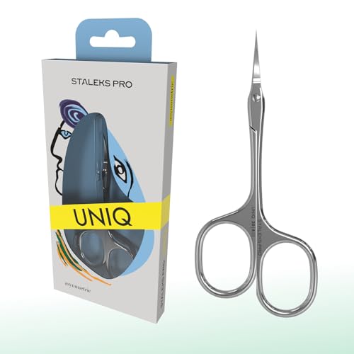 Forbici Per Cuticole Staleks Uniq Sq-30/4, Manici Asimmetrici, Lama Curva Classica