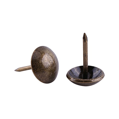 Upholstery Nail Tack A Perno, 100Pcs Metallo Antico Rivestimento Chiodi Tacks Strisce Clavos Decorative Tack Pushpins Doornail For Wood Furniture Deco