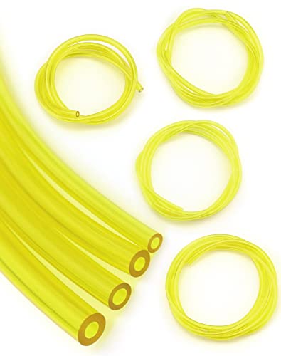 Qwork® 4 Pezzi 1M Tubi Per Carburante, Tubo Benzina, 2 X 3.5 Mm, 2.5 X 5 Mm, 3 X 5 Mm, 3 X 6 Mm Per Motoseghe, Soffianti, Idropulitrici