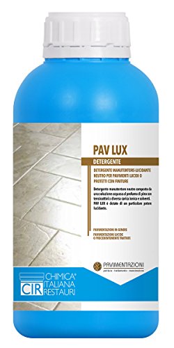 Pav Lux - Detergente Neutro Ad Effetto Autolucidante Per La Manutenzione Quotidiana Delle Pavimentazioni In Gres, Pietre Naturali O Lucidate E Pavimen