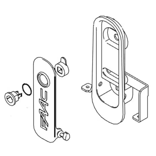 Gruppo Leva Di Sblocco Per Motore C720 Cyclo Rapid Ricambio Faac 63000707