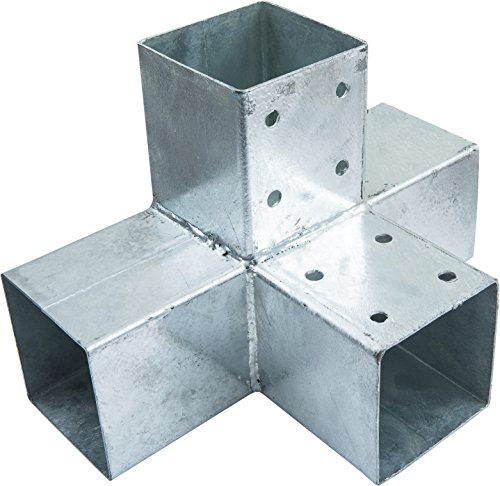 Connex Hv4244 Palo Angolare Doppio, 90 X 90 Mm, Legno
