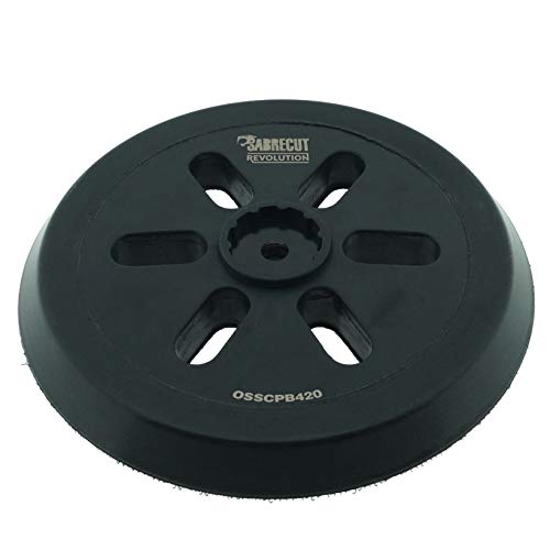 1 X Sabrecut Osscpb420 150 Mm Medio Duro 6 Fori Levigatrice Orbitale Casuale Hook & Loop Platorello Compatibile Con Bosch Gex 150 Ac, Gex 150 Turbo, P