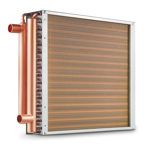Vevor Scambiatore Di Calore Acqua-Aria, Con Alette In Alluminio 242 Per Forni A Legna Esterno, Riscaldamento E Raffreddamento Residenziale Ad Aria For