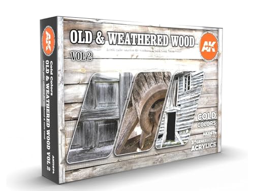 Ak Interactive - Old & Weathered Wood Vol 2 Set