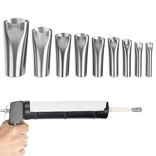 Ugelli Acciaio Inox Per Cartuccia Silicone Sigillante, Accessorio Applicatore Silicone Dimensioni Da 5-20 Mm, Caulking Finisher, Ugelli Per Sigillante