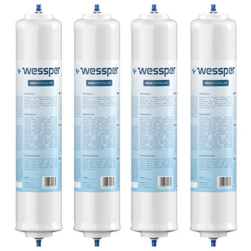 Wessper Filtro Dell’Acqua Di Ricambio, Per Frigorifero, Compatibile Con Samsung Da29-10105J, Da2910105J, Hafex/Exp, Hafex Exp 5231Ja2010B, 5231Ja2010C
