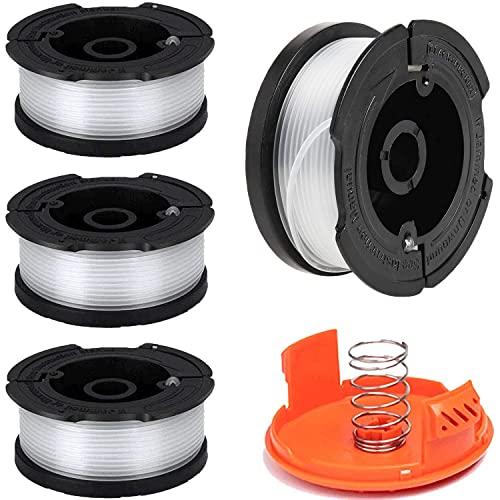 Bobina A Filo Per Tagliabordi,4 Pezzi Φ1,65Mm 9,2M Af-100 Af-100-3Zp Af-100-Bkp Alimentazione Automatica Bobine Nylon + Rc-100-P Copertura Bobina,Bobi