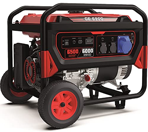 Mosa Generatore Carrellato Ge 6900 Avr Benzina, Rosso
