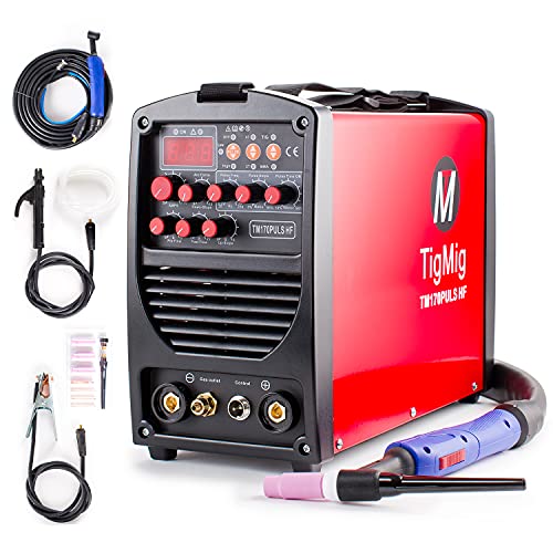 Tigmig Saldatrice Inverter Tig Pulsata Tm 170 Puls, Hf Start, Professionale Wig