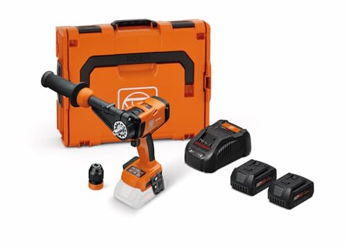 Fein Trapano Avvitatore A Batteria Ascm 18 Qm As Set 5Ah, 4 Vel., Motore Brushless, Attacco Quickin, Maschiature Fino A M14, Forature Seghe A Tazza Hm