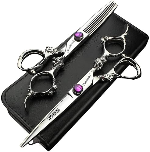 6/7/8/9 Pollici Professionale Tagliacapelli Set, Acciaio Inossidabile Taglienti Tagliacapelli, Forbice Specifiche Per Parrucchiere (6 Pollici, 2 Pezzi