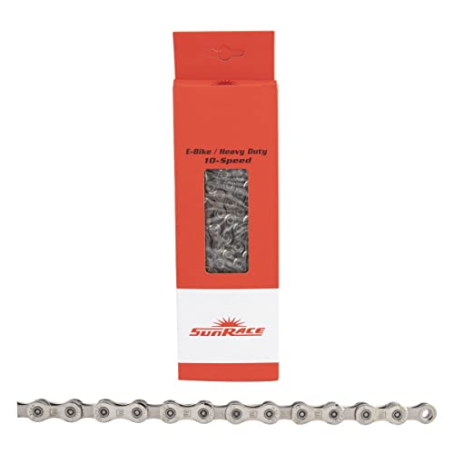 Sunrace Cn10E, Catena Unisex-Adulto, Argento, 116 Links
