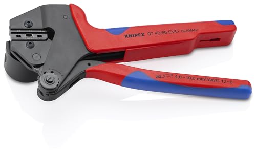 Knipex 97 43 66 Evo Pinza Universale Per Terminali Per Matrici Intercambiabili Rivestiti In Materiale Bicomponente Brunita 200 Mm