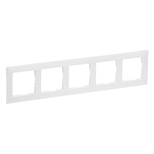 Legrand, Seano 765175 - Telaio, In Termoplastica, Senza Alogeni, Dimensioni: 87 X 372 Mm, Colore: Bianco Ultra