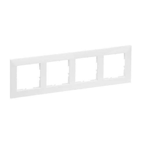 Legrand, Seano 765174 - Telaio, In Termoplastica, Senza Alogeni, Dimensioni: 87 X 301 Mm, Colore: Bianco Ultra