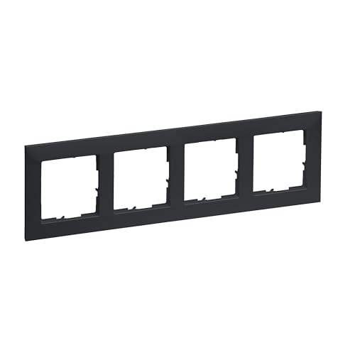 Legrand, Seano 765474 - Telaio, In Termoplastica, Senza Alogeni, Dimensioni: 87 X 301 Mm, Colore: Antracite Laccato