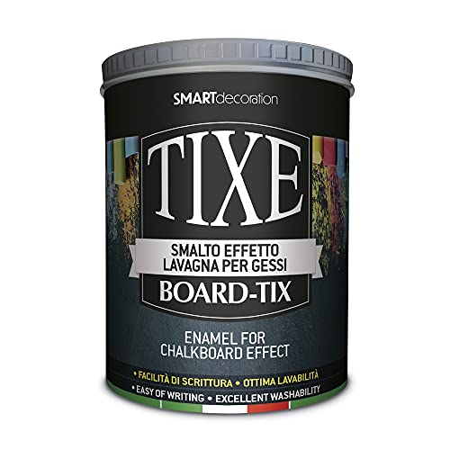 Tixe Board-Tix Smalto Effetto Lavagna Per Gessi, Nero, 1 Litro