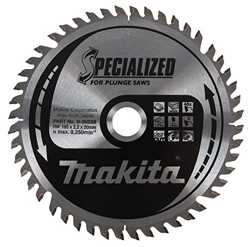 Makita B-09298 - Disco De Sierra Especial Incision De 165X2.2 Llanta 1.6 Mm 48Z 8 Grados Eje De 20