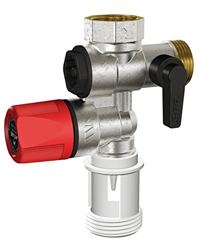 Watts 2252550 Gruppo Di Sicurezza Diritto-Ottone Nichelato Opaco-Sfr-Watt Industria